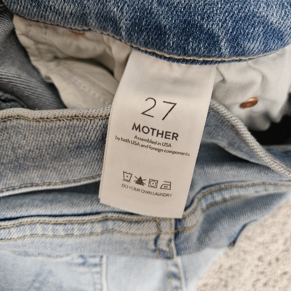 Mother Jeans Women's 27 Blue The Mid Rise Dazzler Ankle In The Blink Of An Eye - Picture 6 of 13
